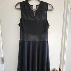 Black mesh dress